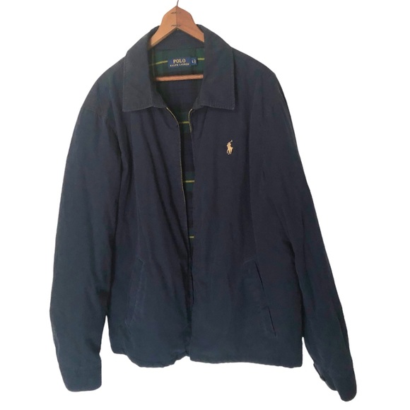 Polo Ralph Lauren Other - Polo Ralph Lauren Navy Blue Cotton Lined Jacket